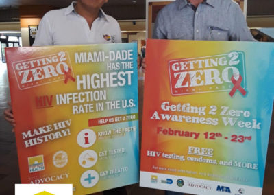 Miami Dade County Campaña de sensibilización de VIH Hagamos del VIH una historia del pasado
